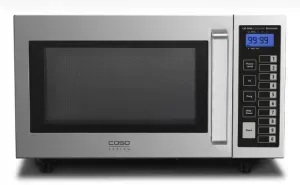 Caso Mikrowelle CM 1000 Ceramic Electronic, Caso Gewerbemikrowelle 1000Watt mit LCD-Display, Maße (B x H x T ) 52 x 32 x 46 cm