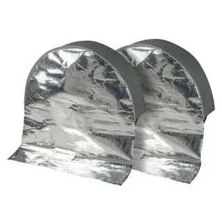 Walser 2X Reifen-Thermoabdeckung, 2 Stück Radschutzhüllen bis 17 Zoll/195mm, Radabdeckung-Set, Reifentaschen-Schutzhülle, Reifenabdeckung Silber