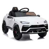 TPFLiving Elektro-Kinderauto Lamborghini Urus weiss - Kinderauto - Elektroauto - Ledersitz und Sicherheitsgurt