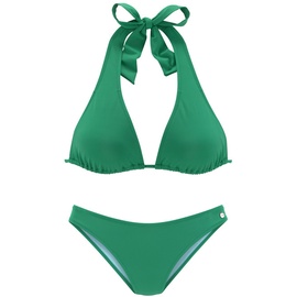 LASCANA Triangel-Bikini Gr. 42, Cup C/D, grün Gr.42