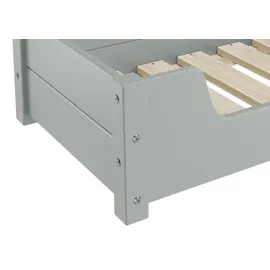 Erst-Holz Hundebett Kuscheliges Haustierbett 120 x 70 cm grau