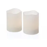 MARELIDA LED Kerzenset Mini H:6 cm D:5 cm 2 St. weiß
