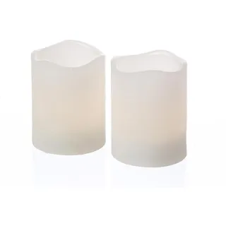 MARELIDA LED Kerzenset Mini H:6 cm D:5 cm 2 St. weiß