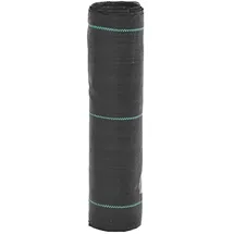 vidaXL Unkrautvlies Schwarz 0,5 x 150 m