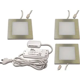 Hera Hera, Wandleuchte + Deckenleuchte, LED Einbauleuchte 3er-Set ww, edel 3er Set #61060531002, 61060531002 (312 lm)