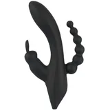 Sweet Smile Rabbitvibrator Triple G-Spot Vibrator mit Anus-Stimulator schwarz