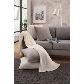 OTTO home Kissenbezug Jil 40 x 40 cm Grau