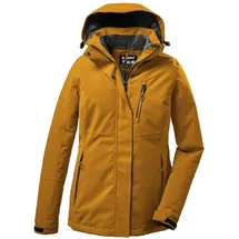 KILLTEC Damen Funktionsjacke/Winterjacke mit abzippbarer Kapuze KOW 140 WMN JCKT, dunkelsenf, 46, 37411-000