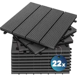 DEUBA WPC Casaria Klassik anthrazit 30 x 30 cm 22 St.