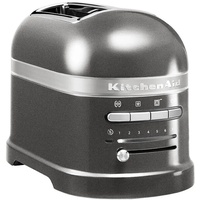 KitchenAid 5KMT2204EMS Toaster 2-Scheiben ARTISAN Farbe Medaillon silber incl. Sandwichzange