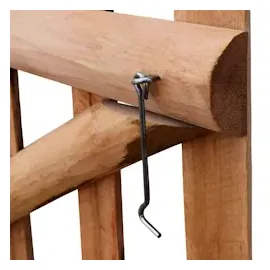 vidaXL Zauntor einflügelig 100 x 60 cm Haselnuss imrpägniert