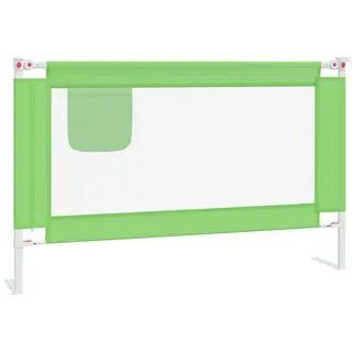 vidaXL Kleinkind-Bettschutzgitter Grün 120x25 cm Stoff