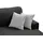 beautysofa Ecksofa TORRE - Recht seite Eckcouch L-Form mit Schlaffunktion & Bettkasten - Schwarz (Velo637) - Schwarz