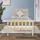 ML-Design Holzbett 90x200 cm Natur, Kiefernholz, Bettgestell mit Lattenrost und Füße, Einzelbett mit Kopf- und Fußteil, Bett für Kinder und Erwachsene, Massivholzbett Kinderbett Jugendbett