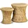 vidaXL Sitzhocker 2 Stk. Bambus 43 x 0 x 0 cm Braun