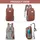 luxuskollektion 10L Mini Daypack Tagesrucksack Rot