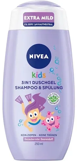 NIVEA Kinderpflege Körperpflege Bezaubernder Beerenduft3in1 Duschgel & Shampoo & Spülung