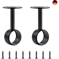 INCREWAY Gardinenstangenhalterung für die Decke, Edelstahl, 32 mm Innendurchmesser,