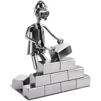 Brubaker Schraubenmännchen Maurer - Handarbeit Eisenfigur Metallmännchen - Metallfigur