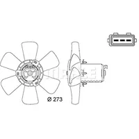 mahle CFF 7 000S Lüfter Motorkühlung u.a. passend für AUDI 80 B2 Stufenheck