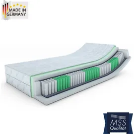MSS e.K. ECO 7 Zonen Taschenfederkernmatratze 100 x 200 cm H2 | H3