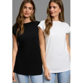 LAURA SCOTT Longshirt in schwarz+weiß | Gr.: 44/46,