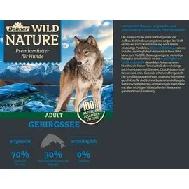 Dehner Wild Nature Nassfutter getreidefrei / zuckerfrei, für Hunde, Lachs / Huhn, 6 x 800 g Dose (4.8 kg)
