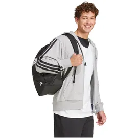 adidas Essentials 3-Streifen French Terry Reißverschlusspullover Medium Grey Heather / Black M
