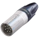 Neutrik NC6MXX XLR-Steckverbinder Stecker, gerade Polzahl 6 Silber 1St.