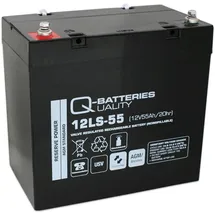 Quality Batteries Q-Batteries 12LS-55 / 12V - 55Ah Blei Akku Standard-Typ AGM VRLA 10 Jahres Typ