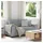vidaXL 2-Sitzer-Sofa Hellgrau 160x77x82 cm Stoff