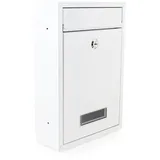 BITUXX Kompakter Mini Briefkasten Weiß
