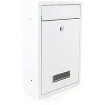 BITUXX Kompakter Mini Briefkasten Weiß