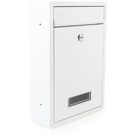 BITUXX Kompakter Mini Briefkasten Weiß