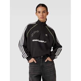 adidas Sweatshirt mit Stehkragen, Black, M