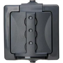 Kopp Schuko-Steckdose Aufputz IP44 Anthrazit 1 St.