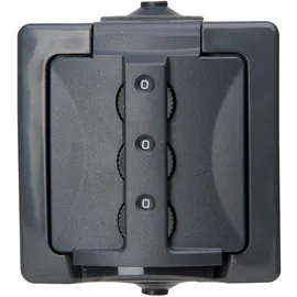 Kopp Schuko-Steckdose Aufputz IP44 Anthrazit 1 St.