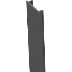 GroJa Stecksystem Alu-Abdeckleiste, 300 cm für 7x7 Pfosten Silber