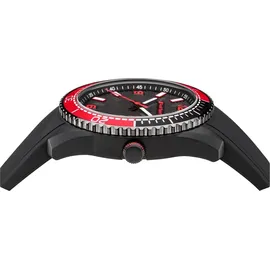 Audi Sport Uhr, Herren schwarz/rot