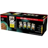 Sheba Selection Select Slices in Sauce 40x85g Katzennassfutter Geflügel Variation mit Ente, Huhn, Geflügel und Truthahn