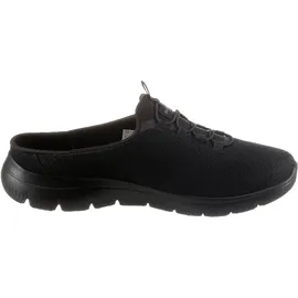 SKECHERS SUMMITS SWIFT STEP Sabot Sommerschuh, Schlappen, Schlupfschuh in veganer Verarbeitung schwarz 42 EU