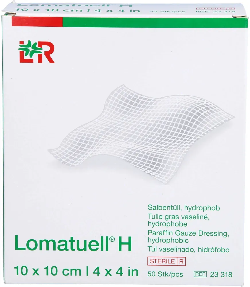 Lomatuell H Salbentüll 10x10 cm steril 50 St