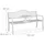 Relaxdays Gartenbank 150 x 89 x 58,5 cm Weiß-Bronze
