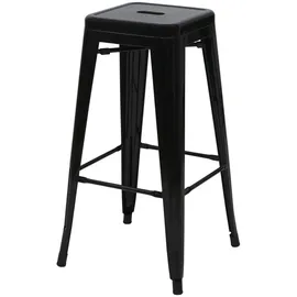 Proregal Barhocker 43 x 77 x 43 cm Schwarz