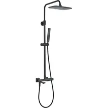 Laveo Duschsäule mit LAVEO Tores Wasserhahn, schwarz