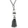 FIRETTI Y-Kette Shiny Lush Pearl Schwarz/Weiß Kunststoff