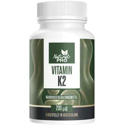 Natural Pro | Vitamin K2 200μg Hochdosiert Kapseln 31 g