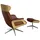 flexlux Relaxsessel Clement 83 x 112 x 125 cm Braun mit Kopfverstellung