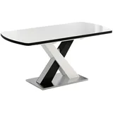 Vicco Chinto 120 x 76 x 80 cm schwarz/weiß hochglanz