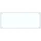 vidaXL Küchenrückwand Transparent 100×40 cm Hartglas